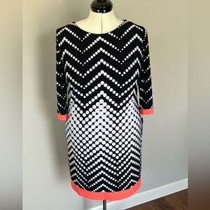 Black and White Polka Dot with a Pop of Color